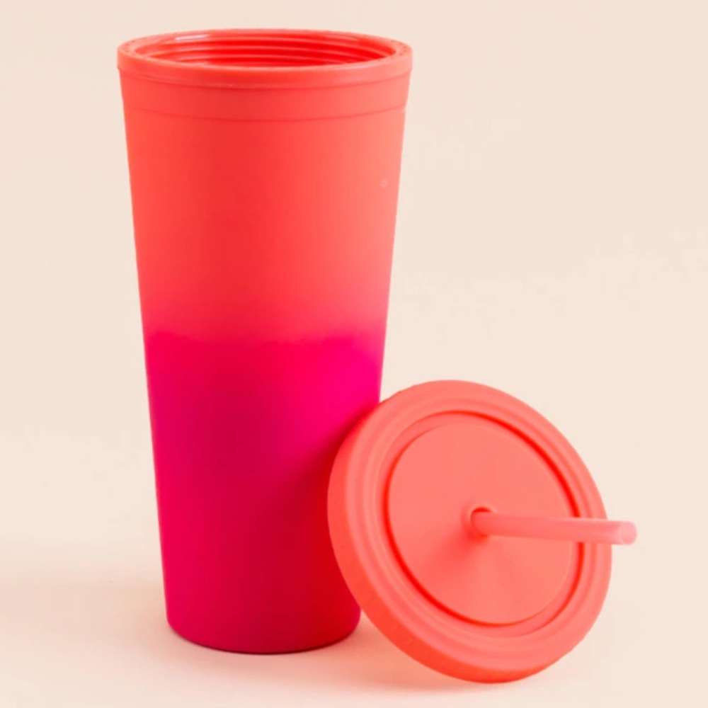 NWT Fuchsia-Peach Ombré Tumbler